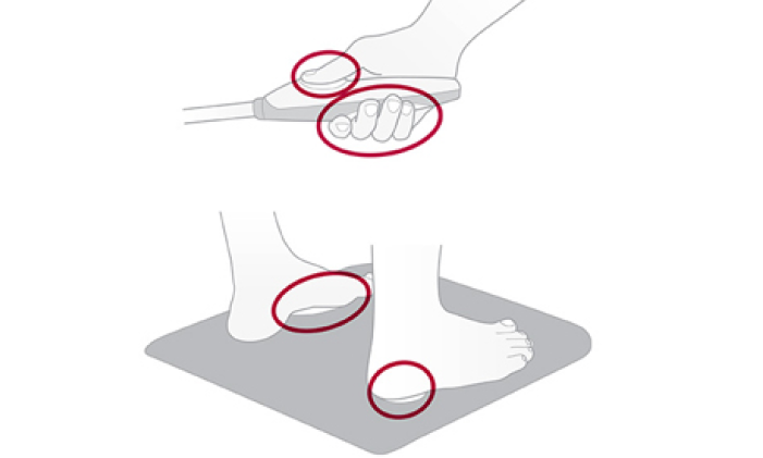 8점 터치식 전극 구조 기술