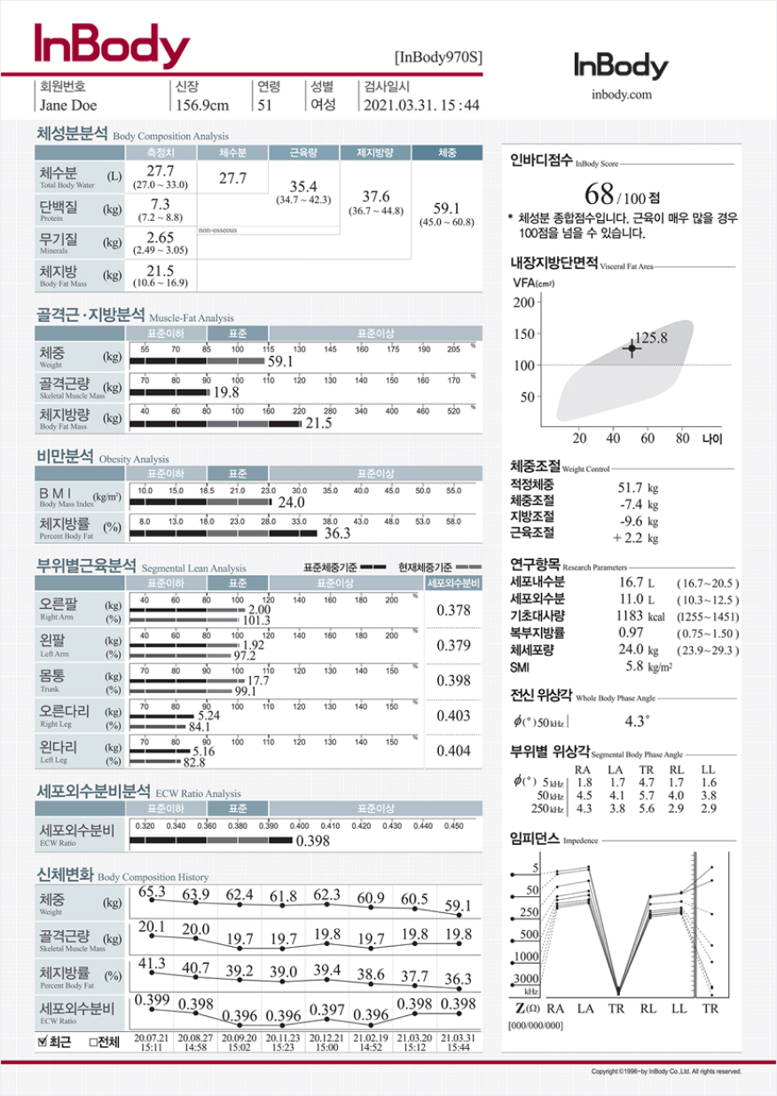 체성분결과지결과지