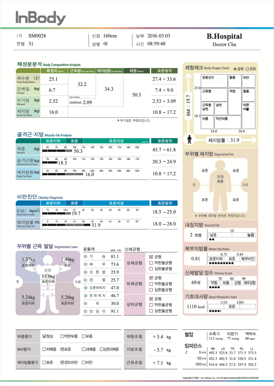 체성분결과지결과지